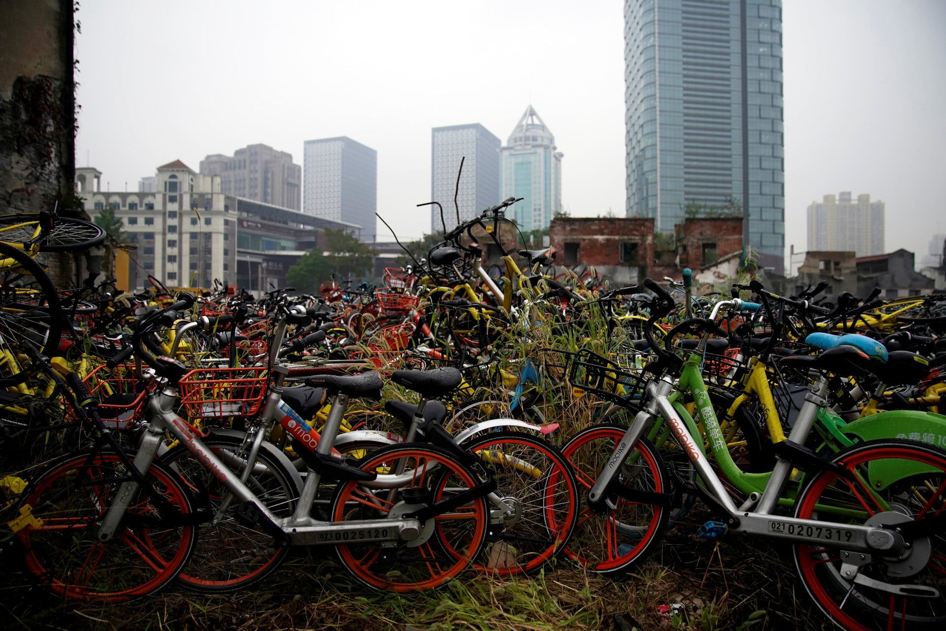 Os cemitérios das bicicletas partilhadas na China