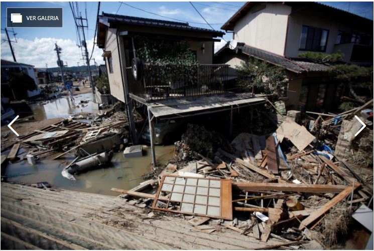 Aumenta a tragédia no Japão: chuva faz mais de 100 mortos