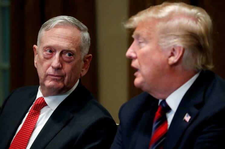 Secretário da Defesa Jim Mattis demite-se em choque com Donald Trump