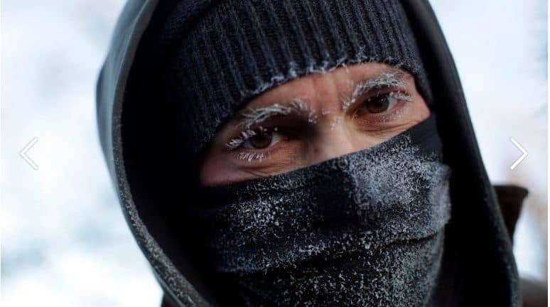 As imagens do frio que já matou oito pessoas nos EUA