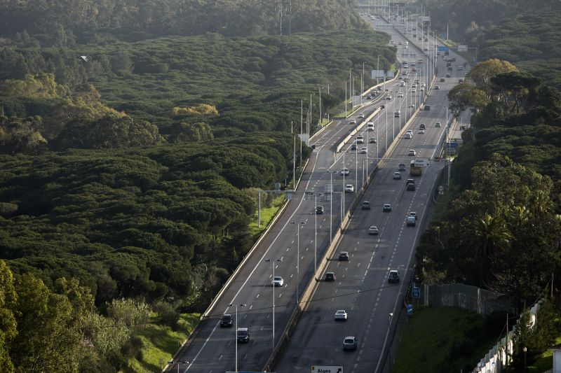 Despiste obriga ao corte da A5 no sentido Lisboa-Cascais
