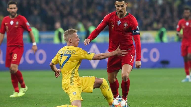 Portugal cai em Kiev frente à Ucrânia