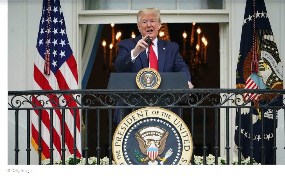 "Já acabei". Trump afirma que deixou de tomar hidroxicloroquina