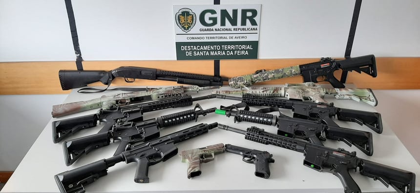 GNR detetou nove pessoas a jogar 'airsoft' de forma ilícita na Feira