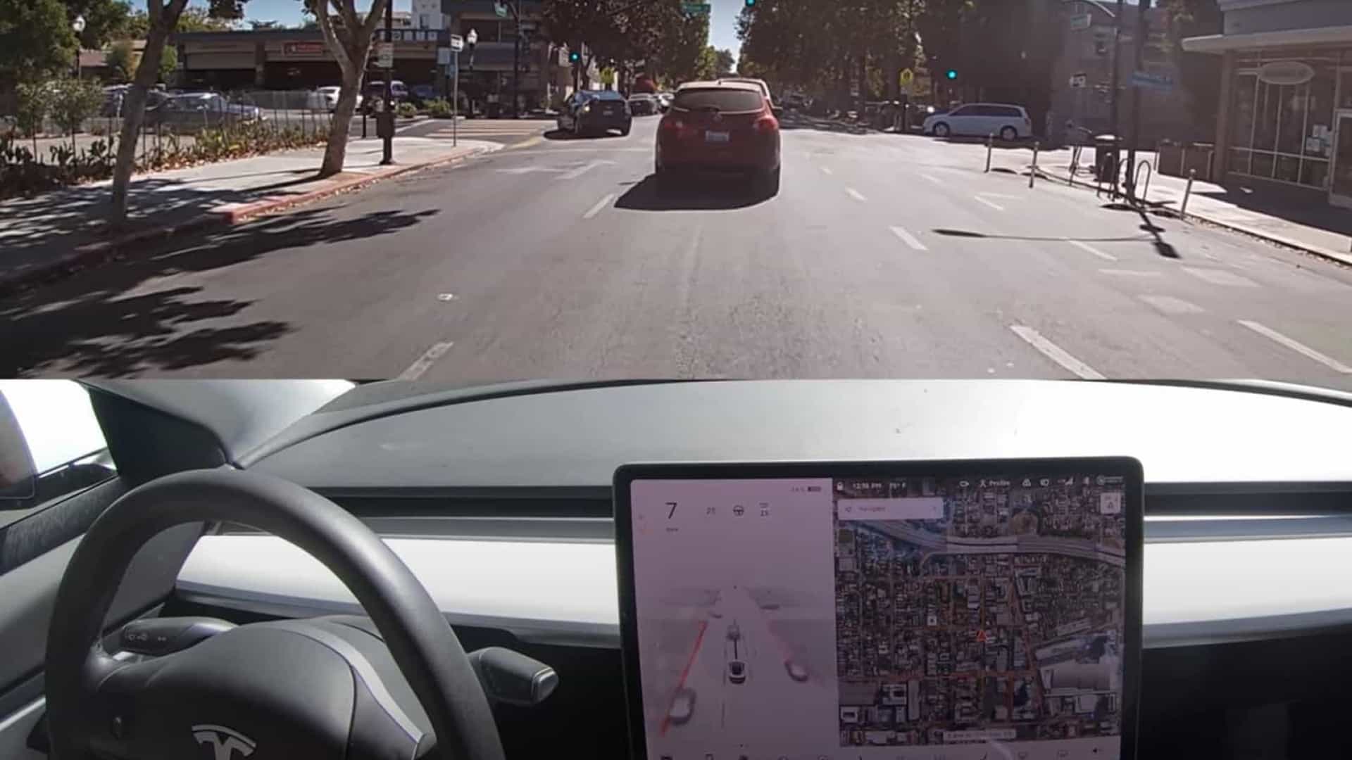 Até arrepia. Novo sistema da Tesla é testado e por pouco não dá acidente